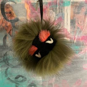 FENDI MONSTER FUR BAG CHARM